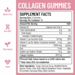 Biotin Collagen Gummy, Hair Skin Nails Vitamins, Whitening Skin Vegan Bear, Hair Loss Supplement (60 Gummies) - Image 4