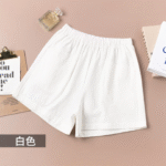 Women’s High-Waisted Cotton & Linen A-Line Shorts Summer Casual, Wide-Leg Fit - Image 2