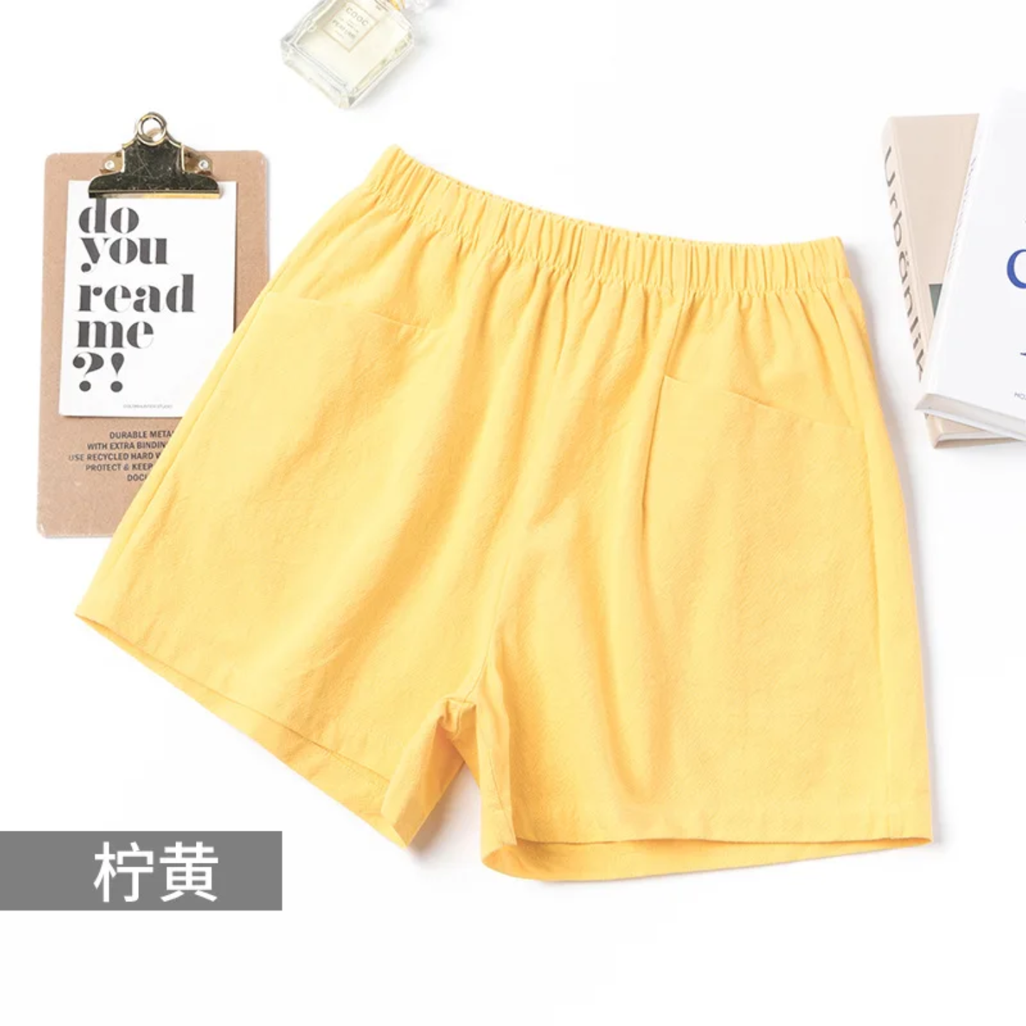 Women’s High-Waisted Cotton & Linen A-Line Shorts Summer Casual, Wide-Leg Fit - Image 6
