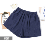 Women’s High-Waisted Cotton & Linen A-Line Shorts Summer Casual, Wide-Leg Fit - Image 8