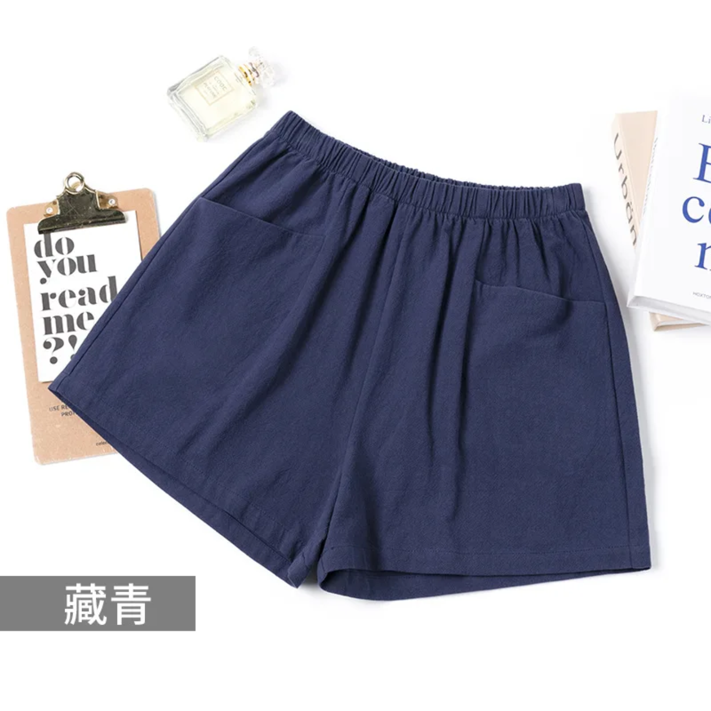 Women’s High-Waisted Cotton & Linen A-Line Shorts Summer Casual, Wide-Leg Fit - Image 8