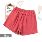 Women’s High-Waisted Cotton & Linen A-Line Shorts Summer Casual, Wide-Leg Fit - Image 11