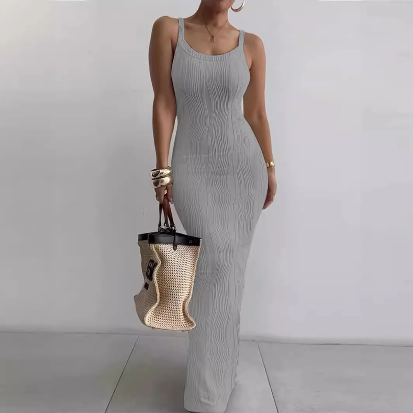 Women’s Sleeveless Sheath Maxi Dress Elegant & Flattering Fit - Image 5