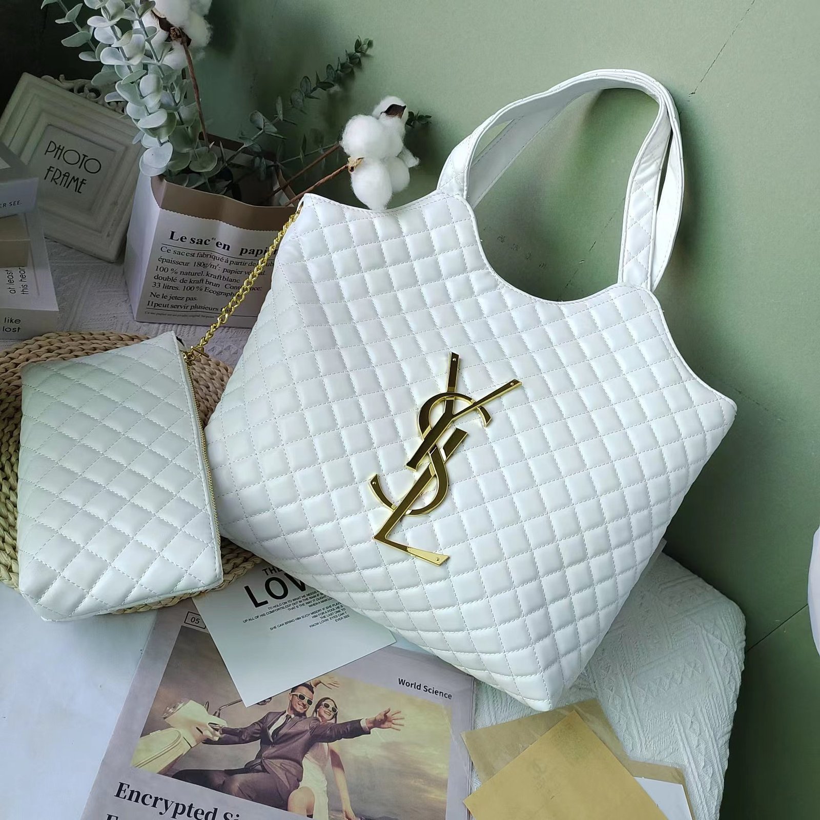 Yves Saint Laurent Handbags In Quilted Lambskin - Image 8