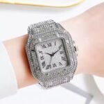 Men's Basic Waterproof Moissanite Watch with Band and Diamond Fashion Ring - Image 6