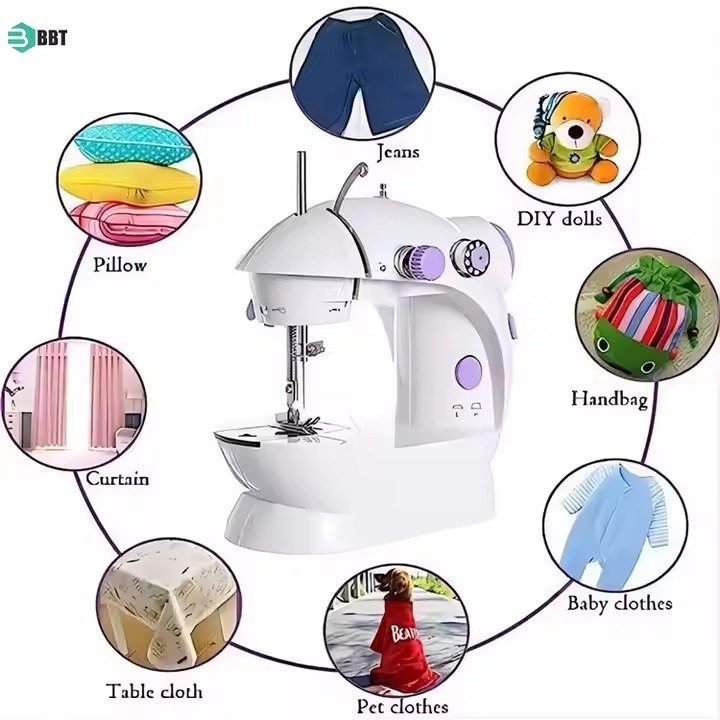 Hot Selling Household Multi-Function Mini Handheld Portable Clothes Fabrics Electric Sewing Machine - Image 4