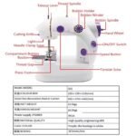 Hot Selling Household Multi-Function Mini Handheld Portable Clothes Fabrics Electric Sewing Machine - Image 5