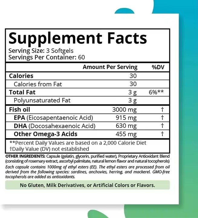 Best DHA Brain Joint Health Support omega 3 Fish Oil Capsule Softgel - Image 5