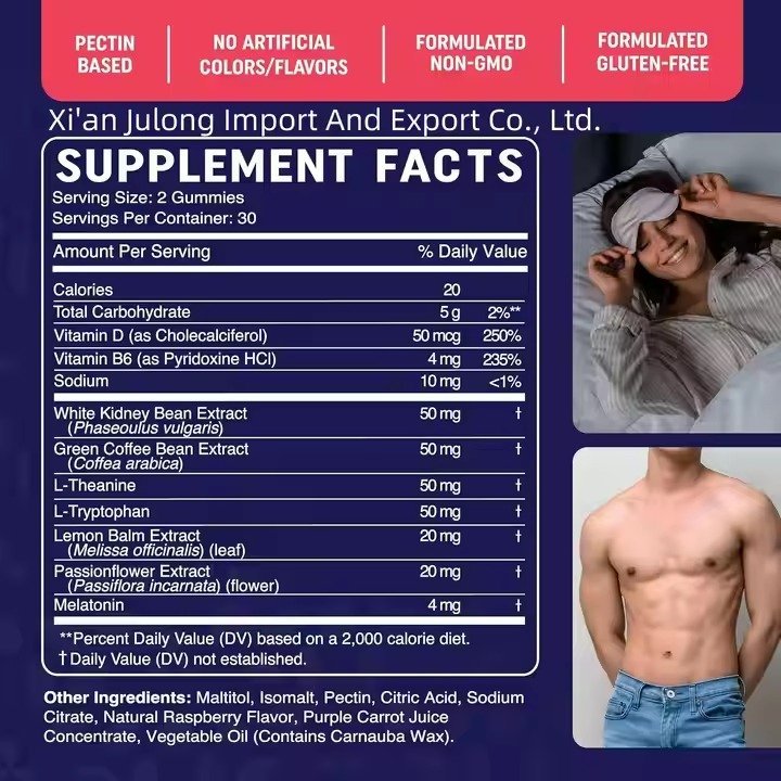 Supply Night Time Fat Burner Gummies with Zero Sugar Fat burner Gummies - Image 2
