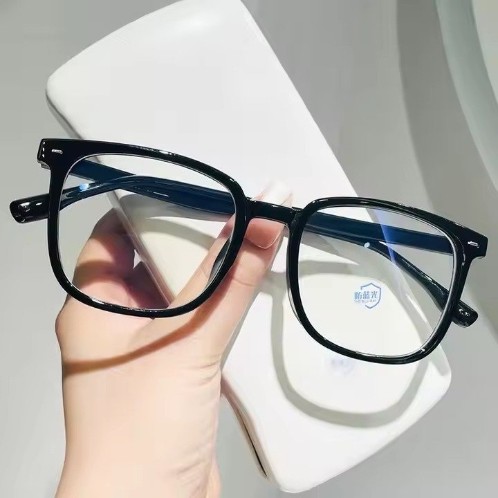 New Photochromic Anti-blue Glasses Black Frame Photochromic Discoloration Glasses Frame - Image 5
