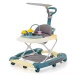 Adjustable Multi-Function Foldable Baby Walker – Anti-Rollover & O-Leg Prevention Learning Stroller - Image 2