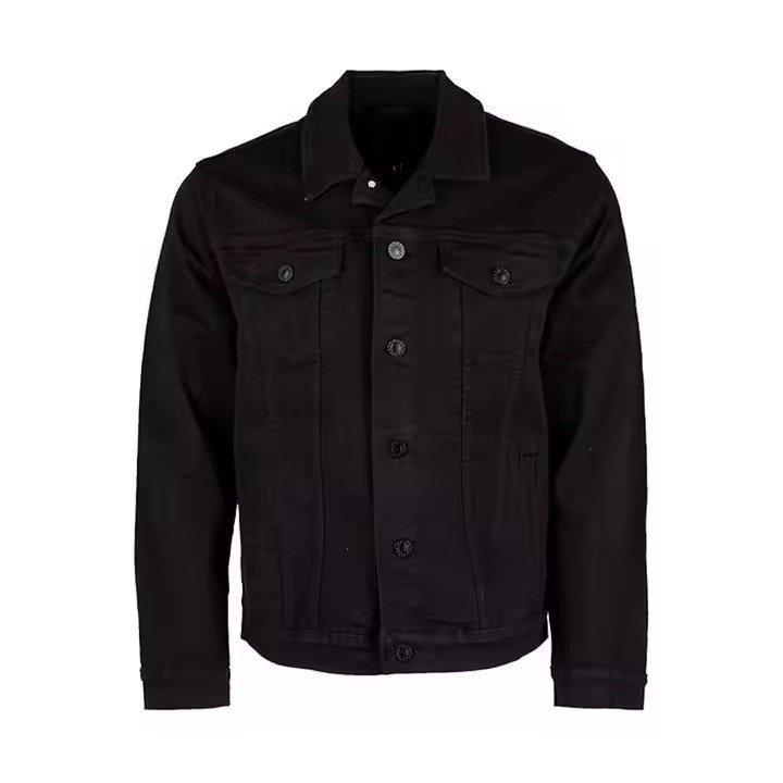 High Quality Cotton Men's Stylish Casual Wear Denim Jeans Jacket - Image 4