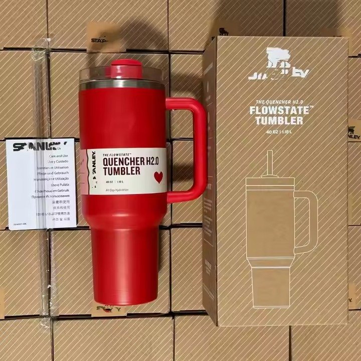 40oz Double Wall Vacuum Insulated Thermos Cup with Handle Lid Stainless Steel Car Thermos Straw Coffee Cup - Image 5