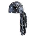 Custom Paisley Print Extra Long-Tail Durag for Men – Designer Do-Rag Head Wrap - Image 5