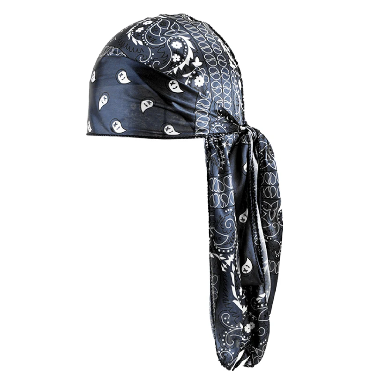 Custom Paisley Print Extra Long-Tail Durag for Men – Designer Do-Rag Head Wrap - Image 5