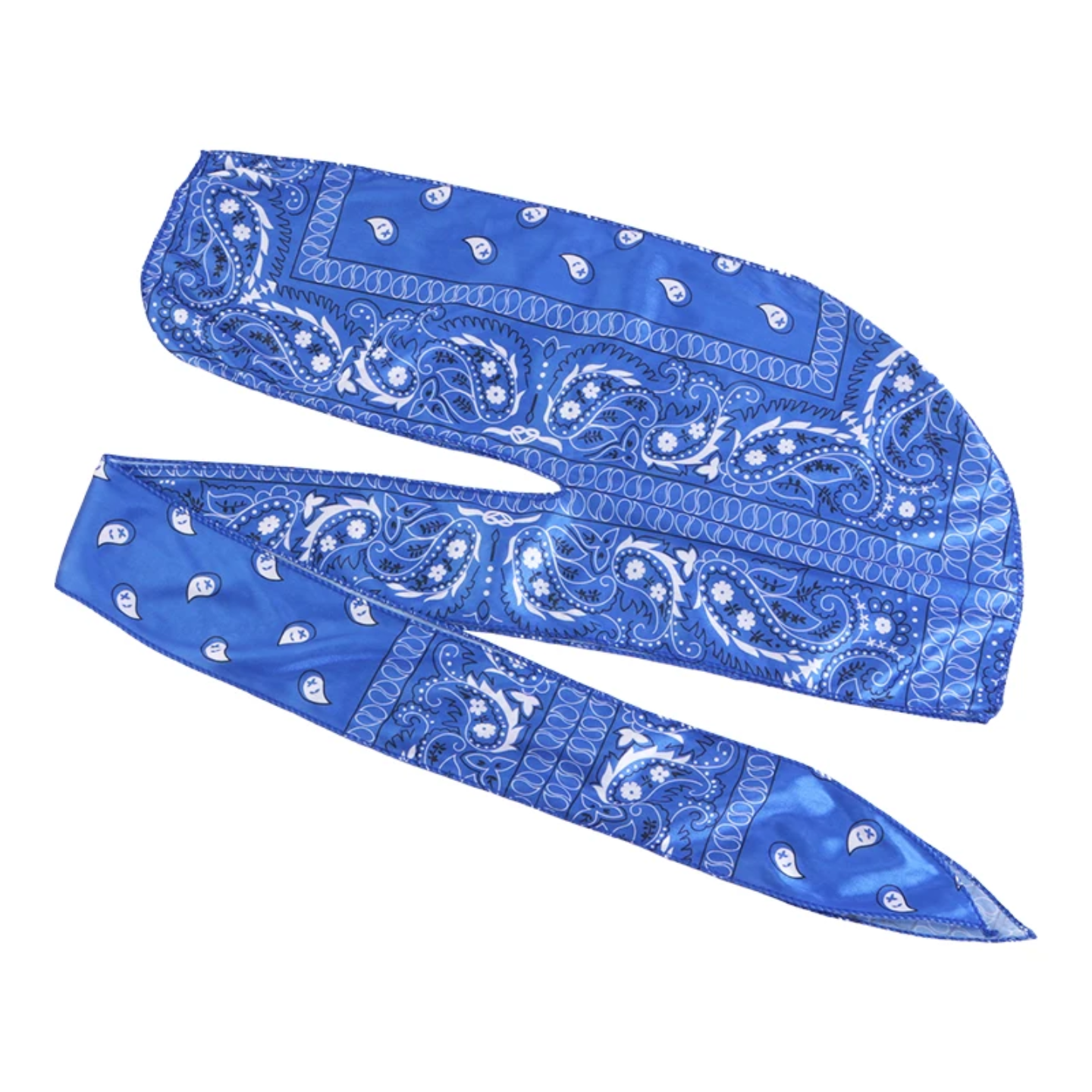 Custom Paisley Print Extra Long-Tail Durag for Men – Designer Do-Rag Head Wrap - Image 4