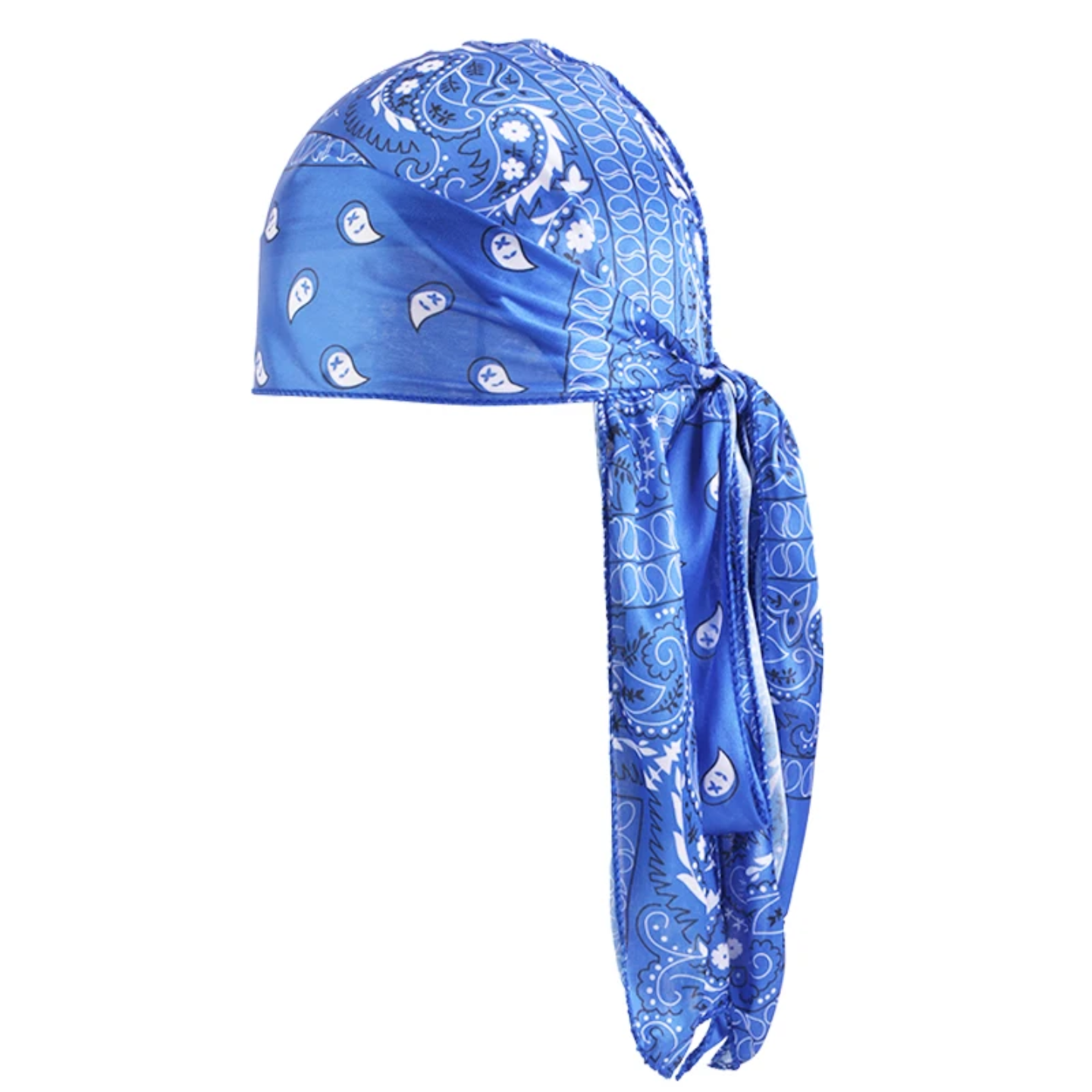 Custom Paisley Print Extra Long-Tail Durag for Men – Designer Do-Rag Head Wrap - Image 7