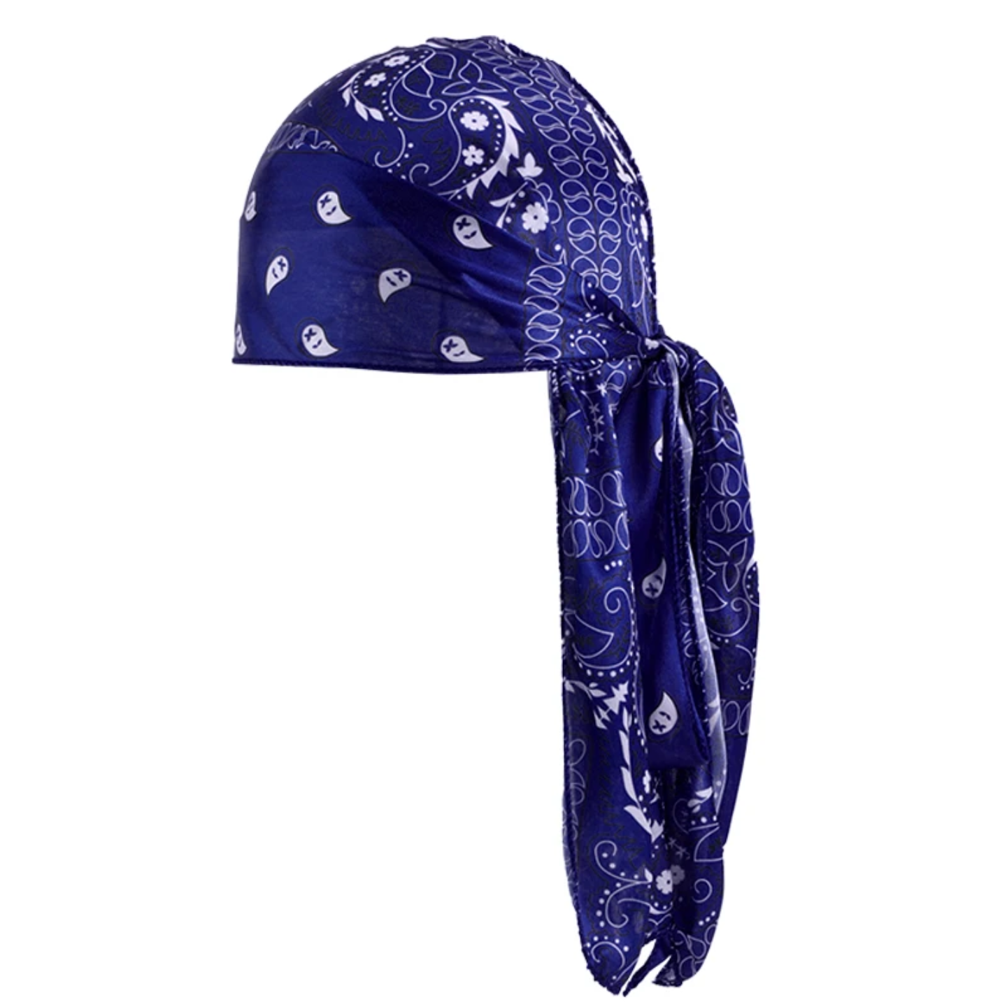 Custom Paisley Print Extra Long-Tail Durag for Men – Designer Do-Rag Head Wrap - Image 9