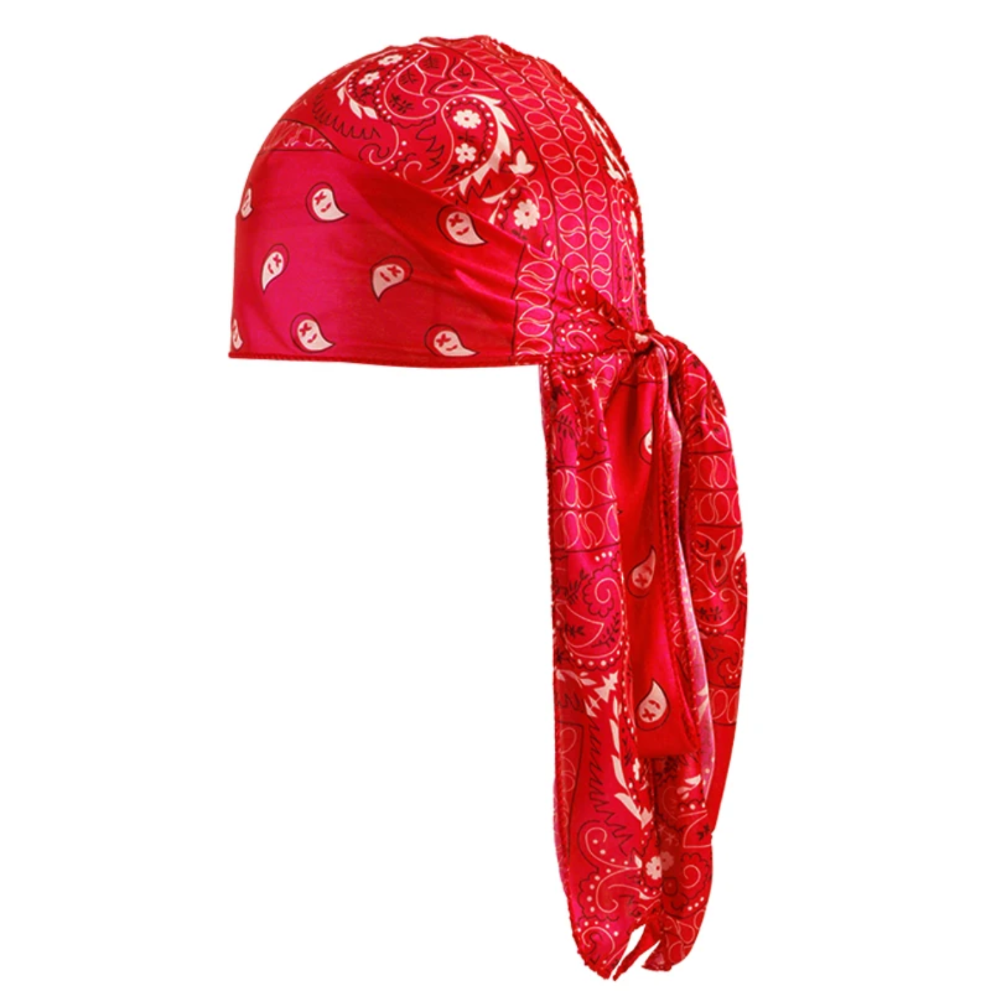 Custom Paisley Print Extra Long-Tail Durag for Men – Designer Do-Rag Head Wrap - Image 11