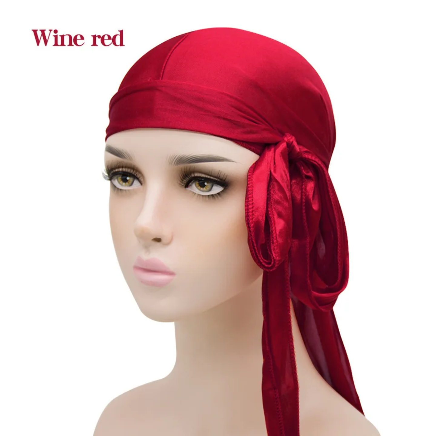 Men’s Silky Long-Tail Durag, Unisex Satin Headwrap - Image 5