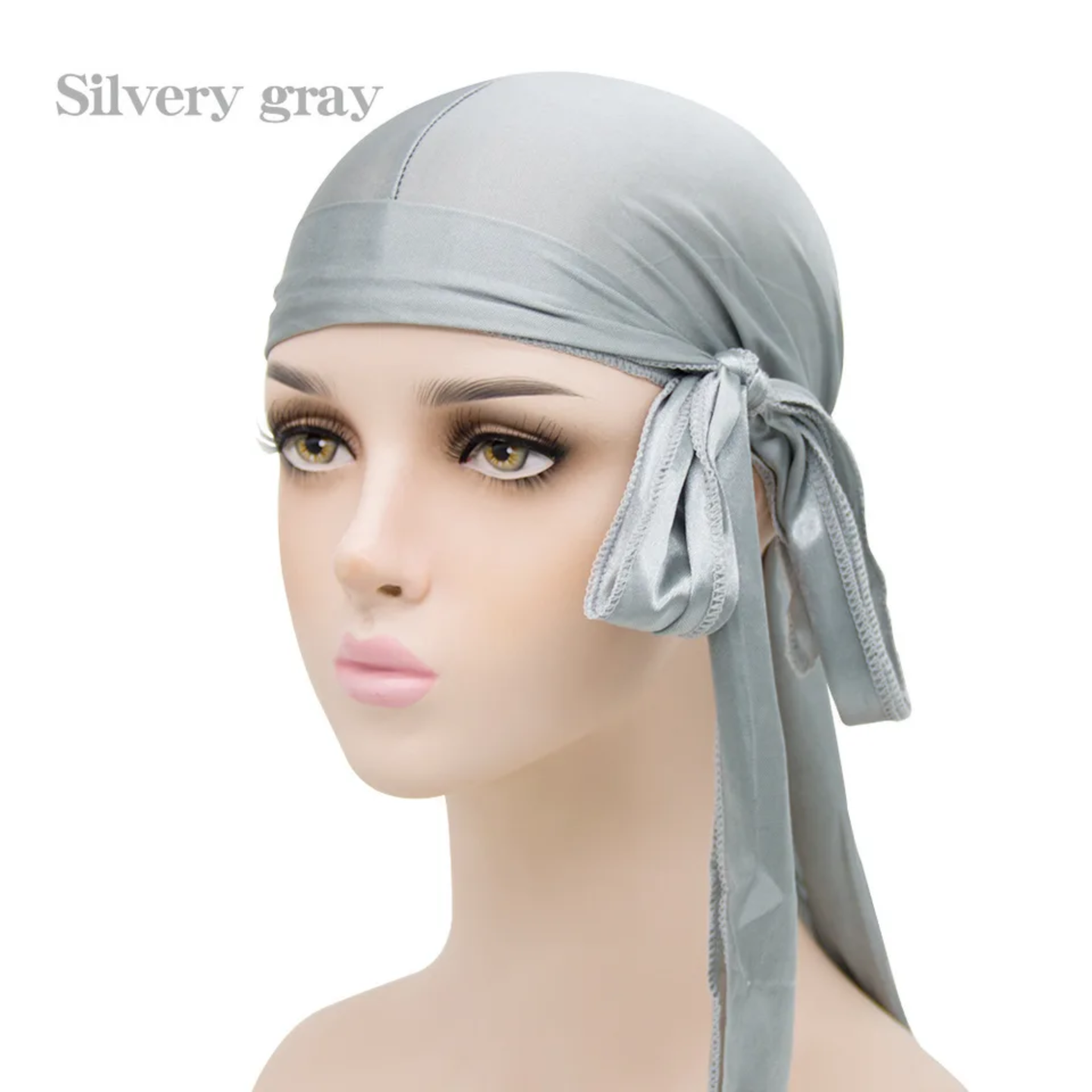 Men’s Silky Long-Tail Durag, Unisex Satin Headwrap - Image 4