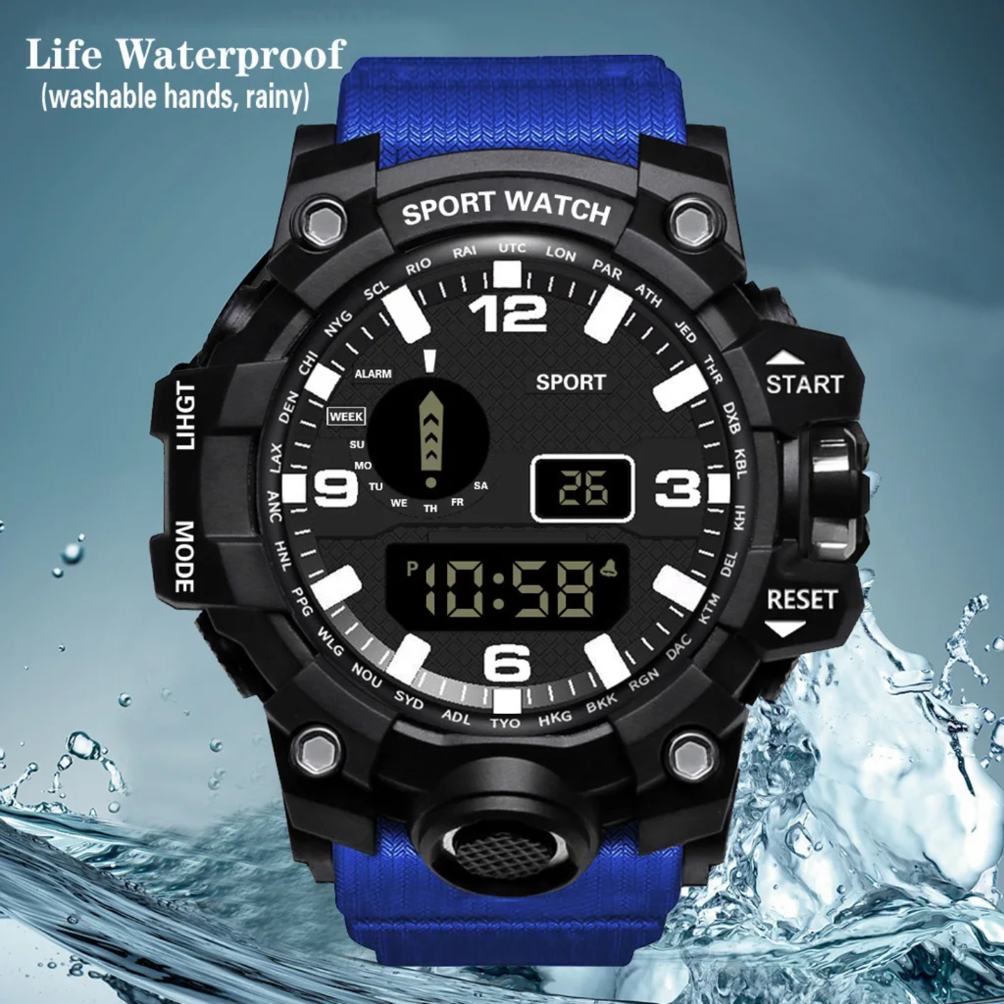 Unisex LED Digital Sports Watch – Fashionable Silicone Strap for Men & Women - Image 6