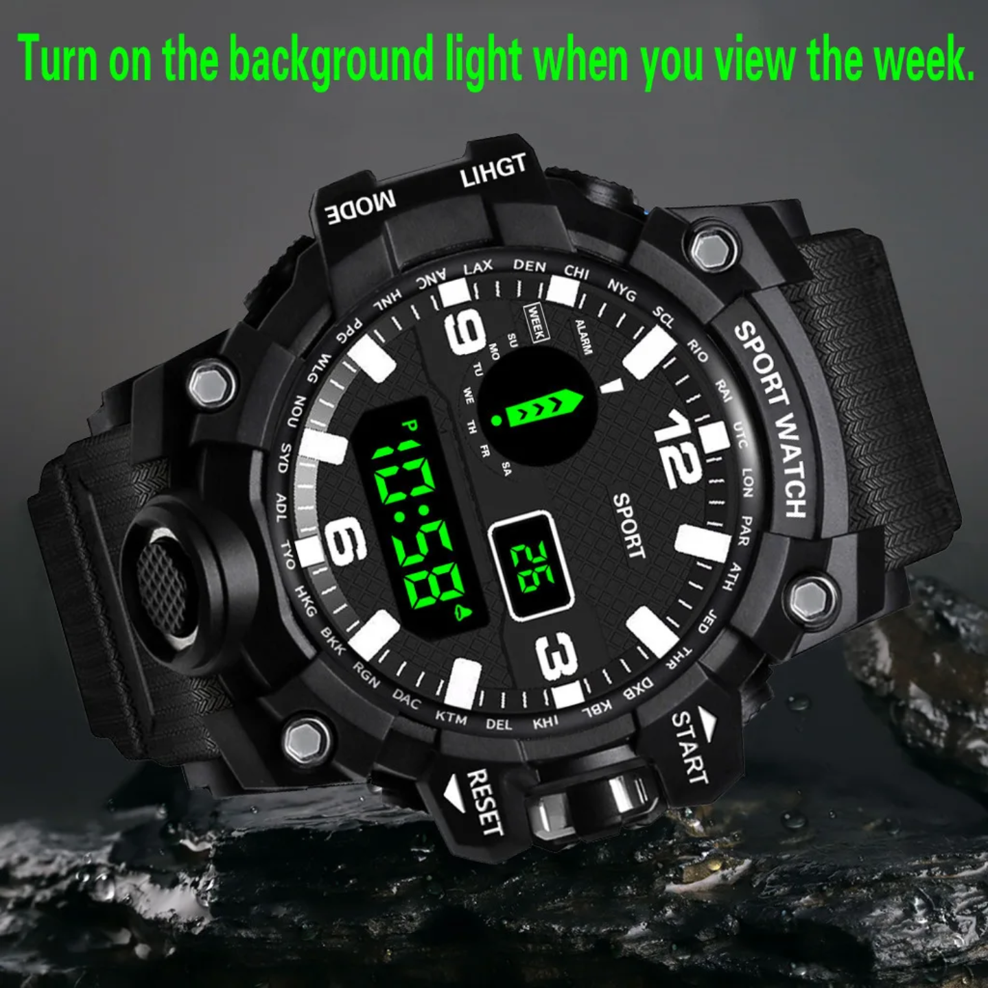 Unisex LED Digital Sports Watch – Fashionable Silicone Strap for Men & Women - Image 3