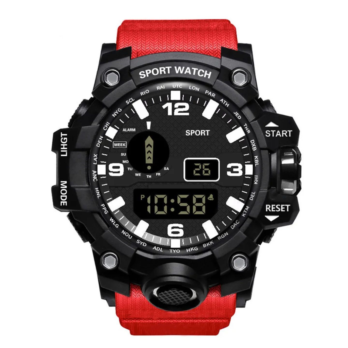 Unisex LED Digital Sports Watch – Fashionable Silicone Strap for Men & Women - Image 4