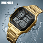 Skmei Men's Dual Time Digital Sports Watch – Luxury Stainless Steel Band, Waterproof LED Chronograph - Image 5
