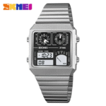 Skmei 2198 Boys’ Digital Sports Watch – Stainless Steel Band, Dual Display, Multi-Function - Image 4