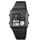 Skmei 2198 Boys’ Digital Sports Watch – Stainless Steel Band, Dual Display, Multi-Function - Image 2