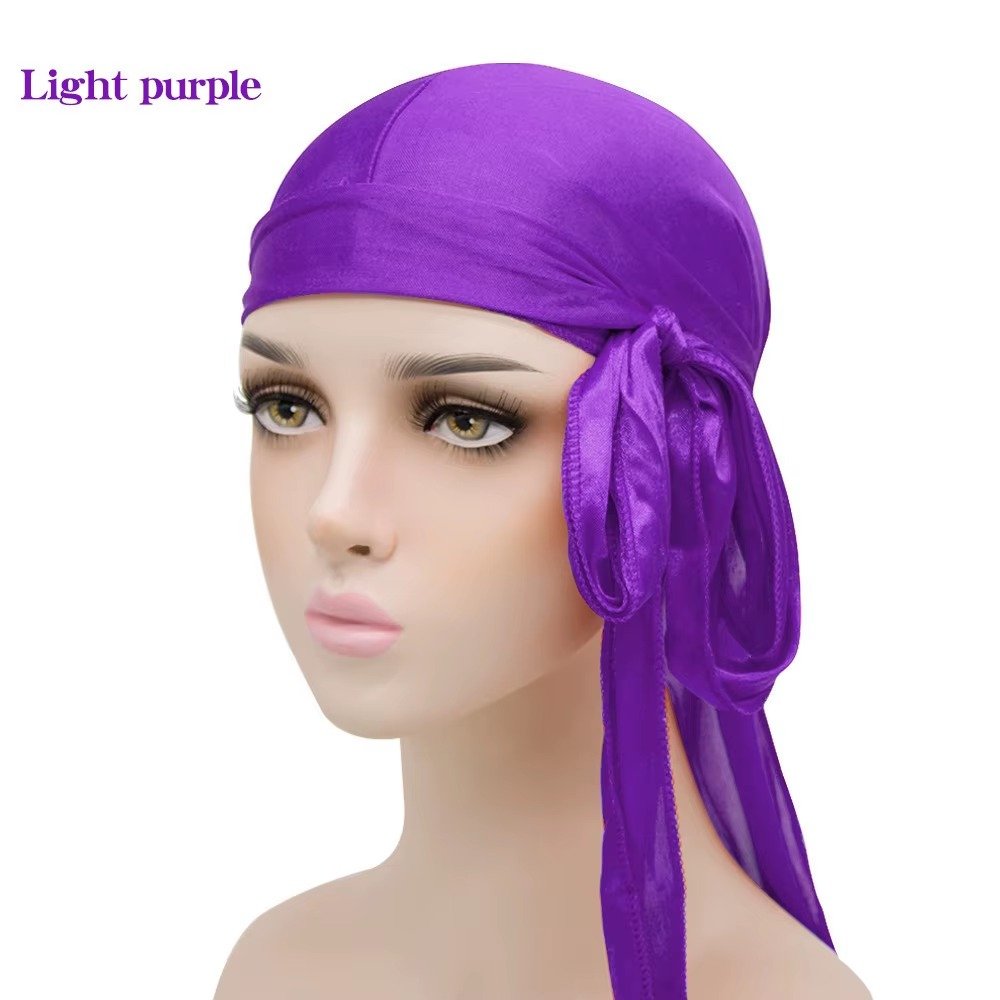 Men’s Silky Long-Tail Durag, Unisex Satin Headwrap - Image 21