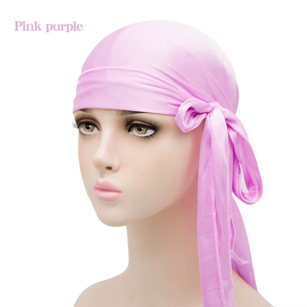 Men’s Silky Long-Tail Durag, Unisex Satin Headwrap - Image 24