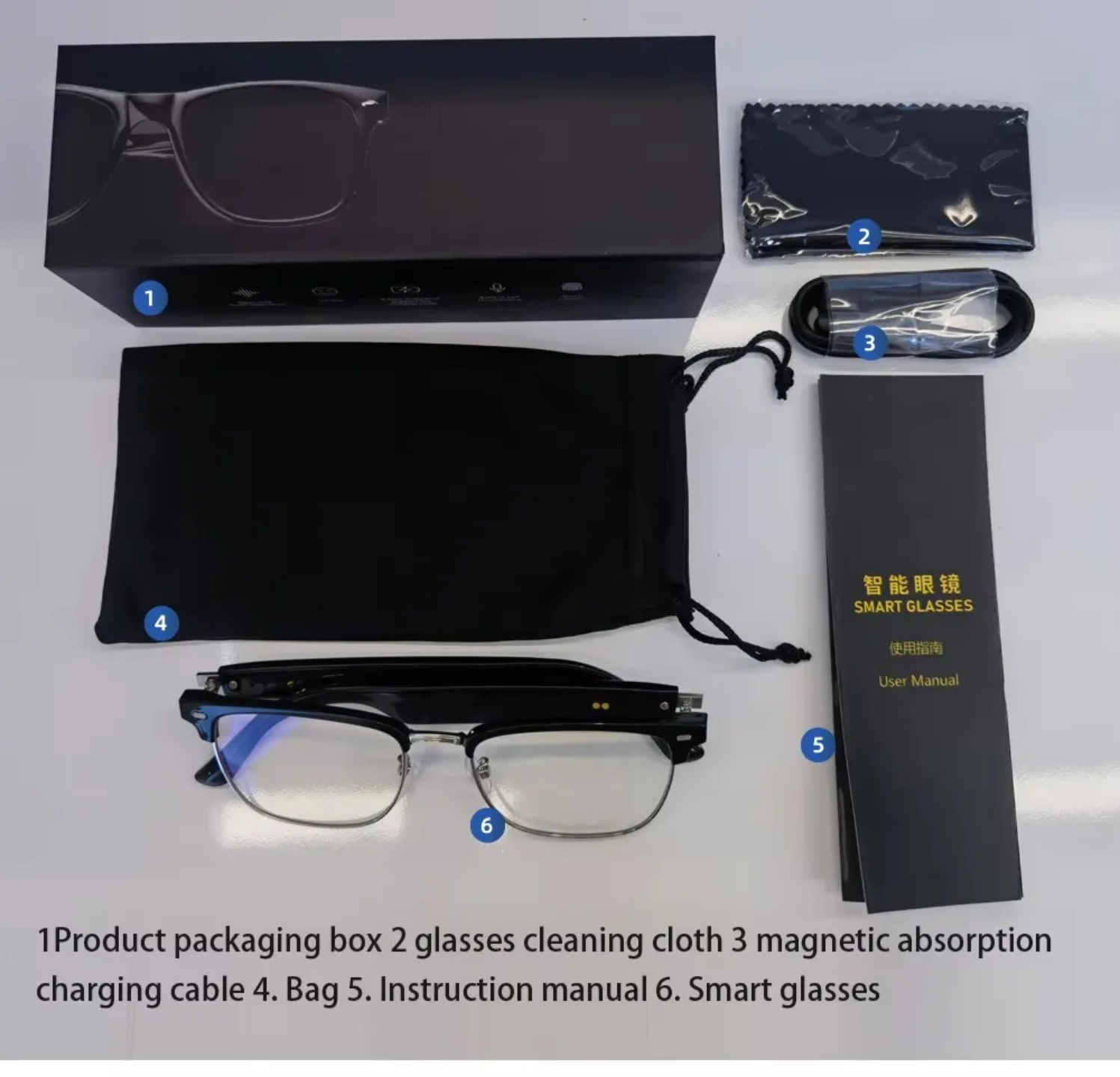 E13 Smart Bluetooth Glasses – UV Protection Sports Eyewear with AI Voice Assistant, Music & Call Function - Image 3