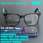 SG18 Pro Smart Bluetooth Glasses – Luxury Polarized Audio Sunglasses for Men (Blue, Ideal for Travel & Driving) - Image 3
