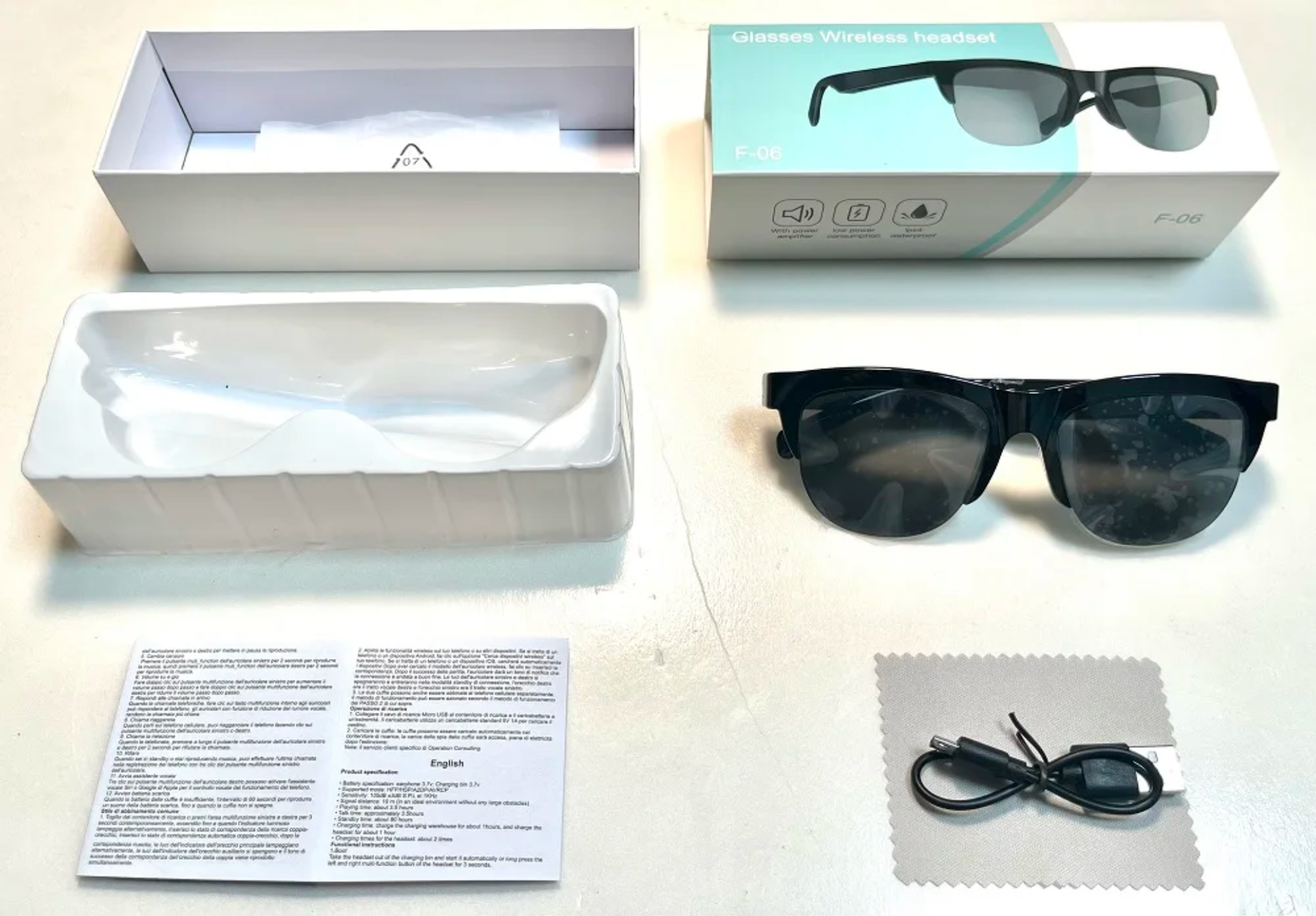 F06 Smart Bluetooth Sunglasses – Polarized Luxury Designer Shades for Men & Women - Image 6