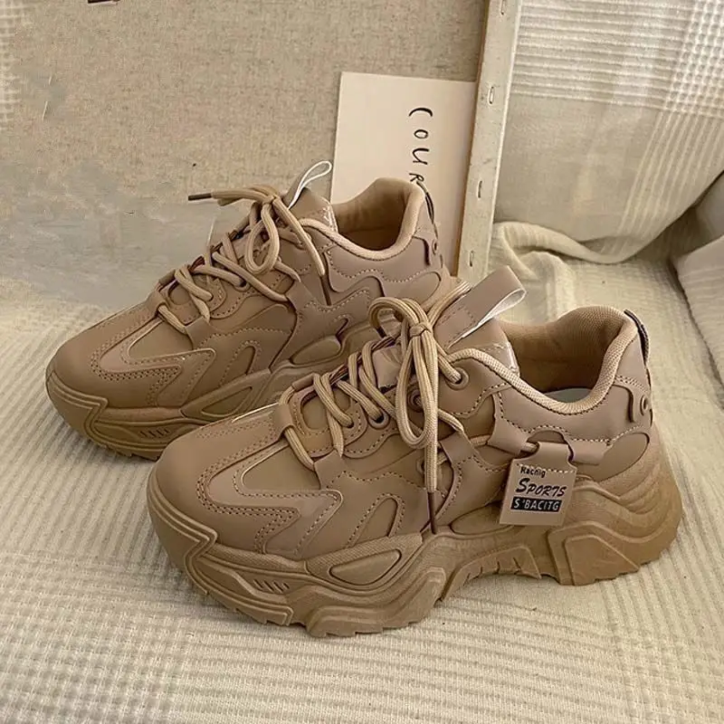 2025 Fashion Women’s Versatile Sports Shoes Casual Thick Sole, Height-Increasing Sneakers for Students - Image 3