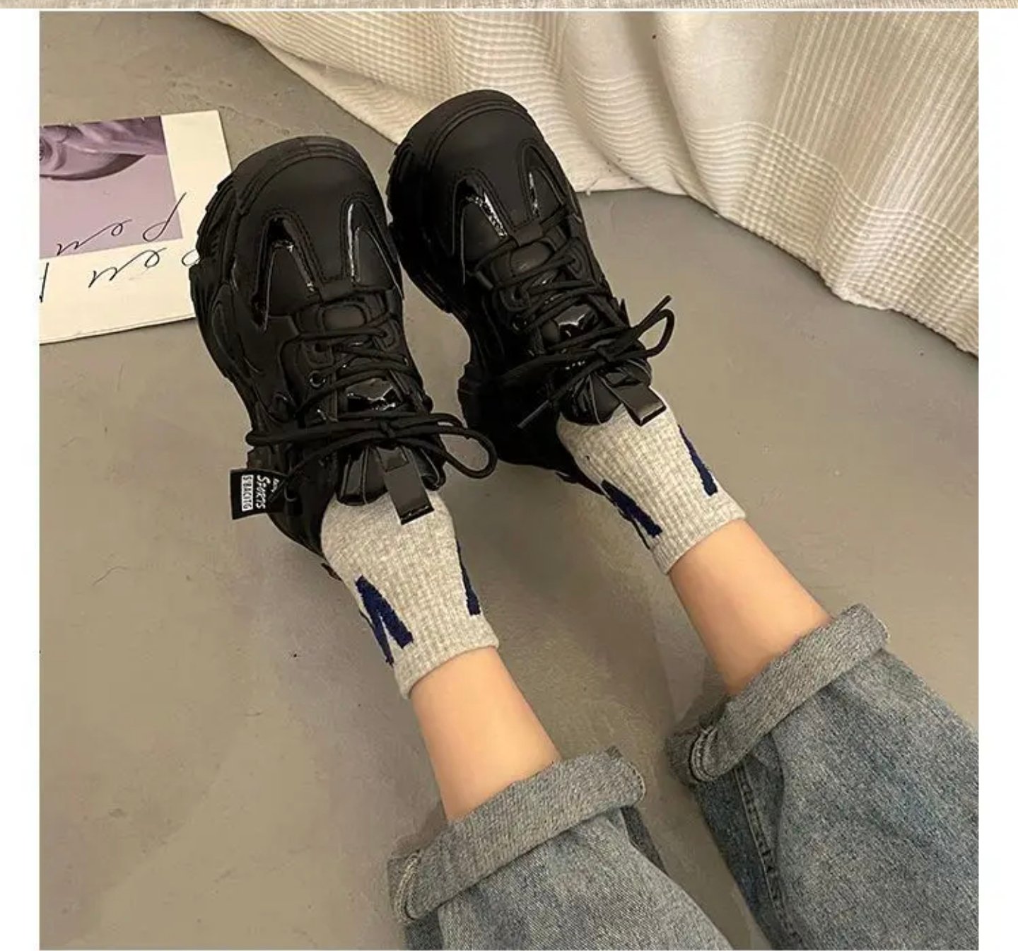 2025 Fashion Women’s Versatile Sports Shoes Casual Thick Sole, Height-Increasing Sneakers for Students - Image 2