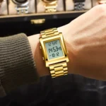 CAREKISO Original LED Men Watch Waterproof Week Calendar Alarm Man Wristwatch Rectangle Stainless Steel Electronic Men's Watches - Image 5
