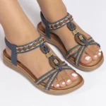 Women's Sandals Mix Color Summer Sandals 2025 Bohemia Style Flat Sandals Shoes Woman Summer Footwear Classics Sandalias Mujer - Image 4