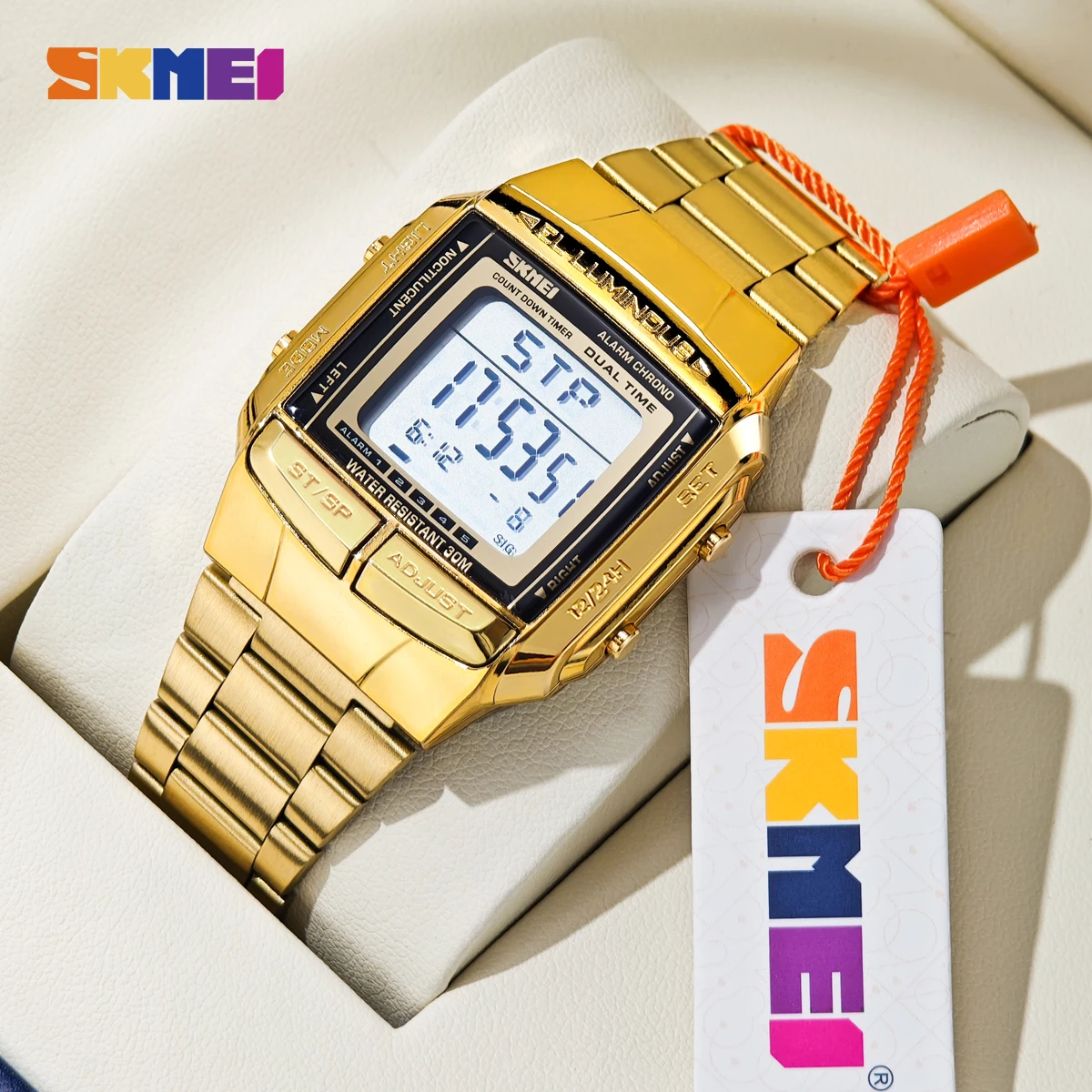 SKMEI Sports Waterproof Electronics Watch For Men Women Digital Watches Countdown Fashion Outdoor Wristwatches Relogio Masculino