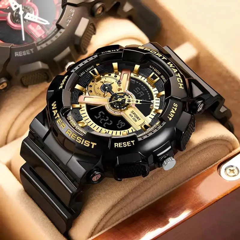 Multifunctional trendy men's watch alarm clock sports electronic watch men's middle and high school students