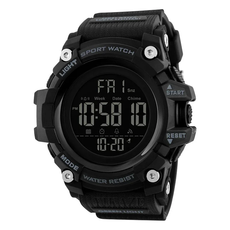 YIKAZE 9030 Waterproof Digital Watch Men's Sports Watches LED Alarm Clock Electronic Wristwatch Military clock for man Kids Gift - Image 2