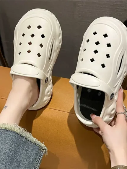 Women’s Chunky Beach Slippers – Size 39, Casual Summer Sandals for Girls & Kids, Sporty Sneakers Style