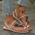 Glitter Slippers Women Summer Sandals 2025 Fashion Bling Female Butterfly Flops Beach Diamond Flat Shoes Outdoor Slides Sandals - Image 2