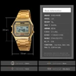 SKMEI Business Stainless Steel Strap Electronic Watch For Men Women Casual Sport Waterproof Digital Male Wristwatch Reloj Hombre - Image 6