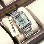 CAREKISO Business Digital Men Watch Week Date Waterproof LED Man Watch Stainless Steel Fashion Sports Electronic Watches For Men - Image 2