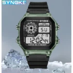 Digital Watches Men Sports Luminous Multifunction Waterproof Women Wristwatch Outdoor and Running Student Seven Lights Synoke - Image 2