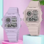 SYNOKE Digital Watches Lady Sports Luminous Multifunction Waterproof Chrono Wristwatch Outdoor Girls Fashion Student Watch New