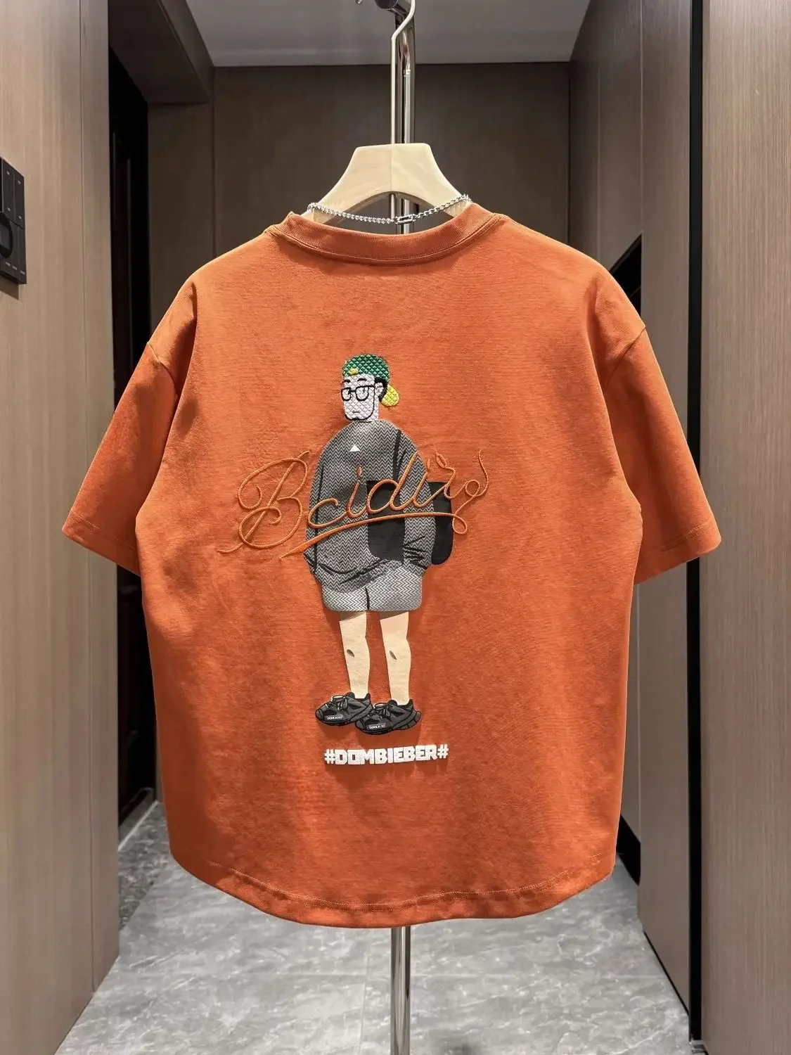 Men’s 100% Cotton Printed T-Shirt – Korean Style Harajuku Y2K Graphic Tee - Image 4